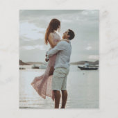 Budget Elegante Typografie Foto Opslaan De Datum Flyer (Achterkant)