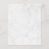 Budget Elegante Typografie Marmeren Verlovingsfees (Achterkant)