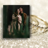 Budget Elegante Waterverf Bloemenfoto Wedd Invite