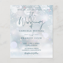 Budget Elegante Winter Wonderland Foto Huwelijk