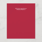 BUDGET Elephant Baby shower Invite Safari (Achterkant)