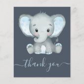 BUDGET Elephant Boy Baby shower Dank je wel (Voorkant)