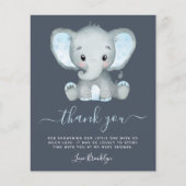 BUDGET Elephant Boy Baby shower Dank je wel (Voorkant)