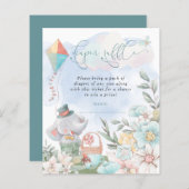 Budget Elephant Diaper Raffle Baby shower Picnic (Voorkant / Achterkant)