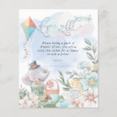 Budget Elephant Diaper Raffle Baby shower Picnic (Voorkant)