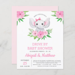 BUDGET Elephant drive by Baby shower nodiging