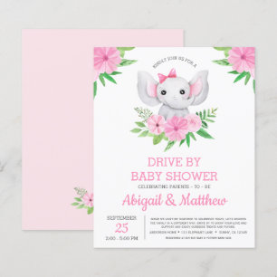 BUDGET Elephant drive by Baby shower nodiging