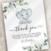 BUDGET Elephant Eucalyptus Baby shower Dank u wel