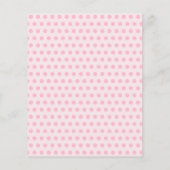 Budget Elephant Girl Baby shower Invitation (Achterkant)