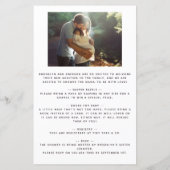 BUDGET Elephant Girl Photo Baby shower Invitation (Achterkant)