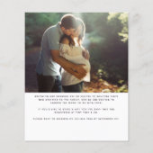 BUDGET Elephant Girl Photo Baby shower Invitation (Achterkant)