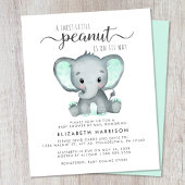 Budget Elephant Mint Baby shower per post nodigt u