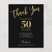 Budget elke leeftijd verjaardagsfeestje bedankje flyer (Voorkant)