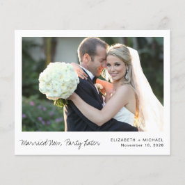 Budget Elopement Foto Wedding Announding