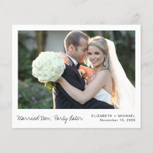 Budget Elopement Foto Wedding Announding