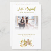 Budget Elopement Foto Wedding Elegant Floral (Voorkant / Achterkant)