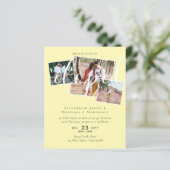 BUDGET Elopement Invitations FOTO Collage (Staand voorkant)