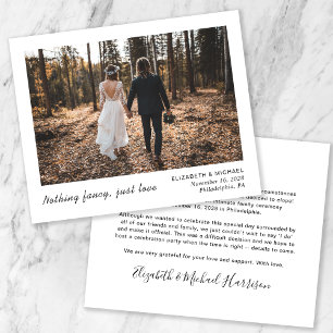 Budget Elopement Party Later Foto Weduwschap