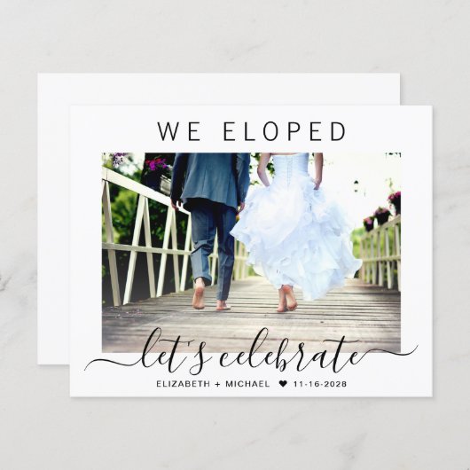 Budget Elopement Photo Reception (Voorkant / Achterkant)