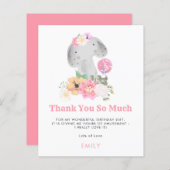 Budget elphant Young Child Bedankt Papa (Voorkant / Achterkant)