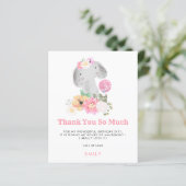 Budget elphant Young Child Bedankt Papa (Staand voorkant)