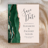 Budget Emerald Agaat Roos Gold Blush Save the Date