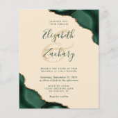 Budget Emerald Agate Corners Champagne Wedding (Voorkant)