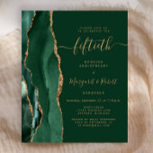 Budget Emerald Agate Gold 50th Anniversary Party