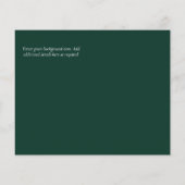 Budget Emerald Agate Gold Wedding RSVP Flyer (Achterkant)