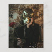 BUDGET Emerald Gold Masquerade Birthday Photo (Achterkant)
