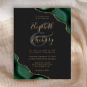 Budget Emerald Green Agate Corners Dark Wedding