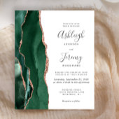 Budget Emerald Green Agate Roos Gold Wedding