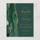 Budget Emerald Green Agate Wedding (Voorkant)