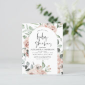 Budget Emerald Green Baby shower Floral (Staand voorkant)