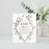 Budget Emerald Green Baby shower Floral (Staand voorkant)
