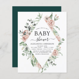 Budget Emerald Green Baby shower Floral