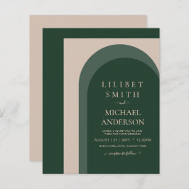 BUDGET Emerald Green Bold Wedding