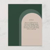 BUDGET Emerald Green Bold Wedding (Achterkant)