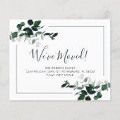 Budget Emerald Green Eucalyptus New Address Kaart (Voorkant)