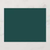 Budget Emerald Green Floral sparen de Datum (Achterkant)