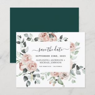 Budget Emerald Green Floral sparen de Datum