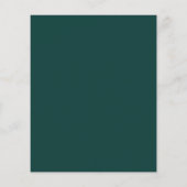Budget Emerald Green Floral sparen de Datum (Achterkant)