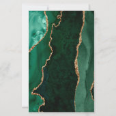 Budget Emerald Green Gold Agaat Navy Blue Wedding (Achterkant)