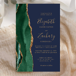 Budget Emerald Green Gold Agaat Navy Blue Wedding