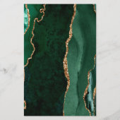 Budget Emerald Green Gold Agate Dark Wedk (Achterkant)