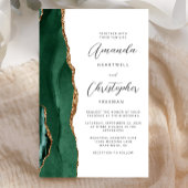 Budget Emerald Green Gold Agate Wedding