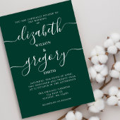 Budget Emerald Green Modern Wedding