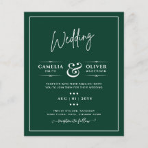 BUDGET Emerald Green Monochrome Tekst