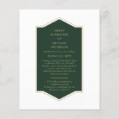 BUDGET Emerald Green Monochrome Tekst Flyer (Achterkant)