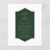 BUDGET Emerald Green Monochrome Tekst Flyer (Voorkant)